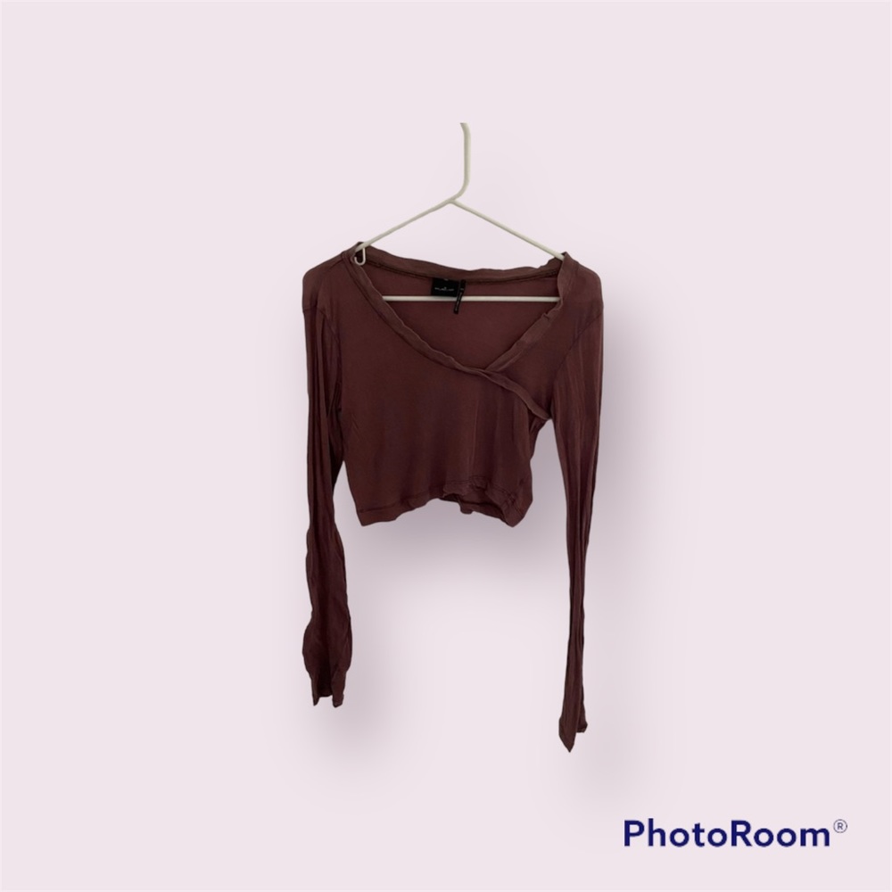 UO Sheer rose crop top